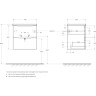 База под раковину BELBAGNO MARINO-CER-MINI-500-2C-SO-BO-P